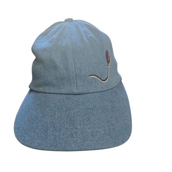 Denim Hat 90's Red Balloon IT Horror Baseball Cap - Picture 3 of 7